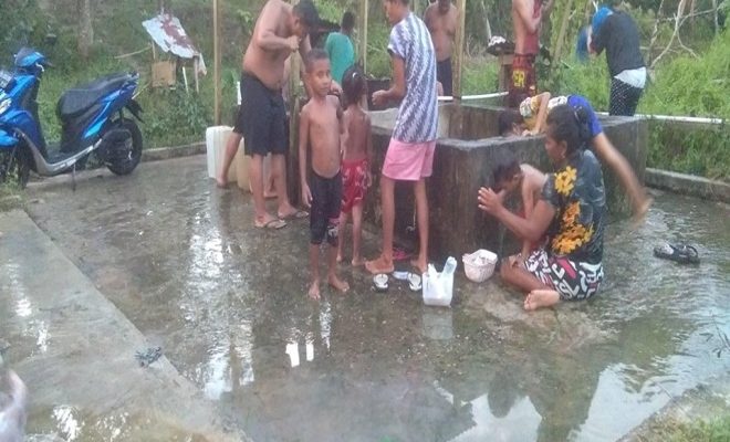 Kekurangan Air Bersih di SP 3 Kampung Bumi Saniari 